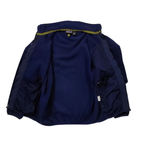 VTG Patagonia Synchilla Fleece Jacket Men's Small Navy Blue Made in USA Vintage - Picture 5 of 9
